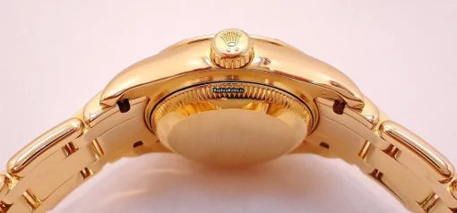 Swiss Knockoff Rolex Lady-datejust Pearlmaster 80318 Automatic Movement 29mm Yellow Gold Case Womens Watch - Image 12