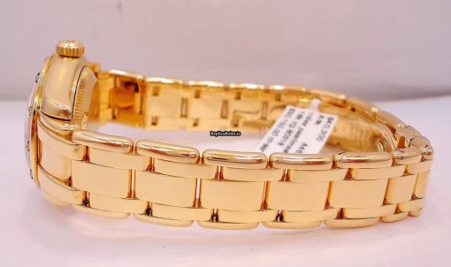 Swiss Knockoff Rolex Lady-datejust Pearlmaster 80318 Automatic Movement 29mm Yellow Gold Case Womens Watch - Image 8