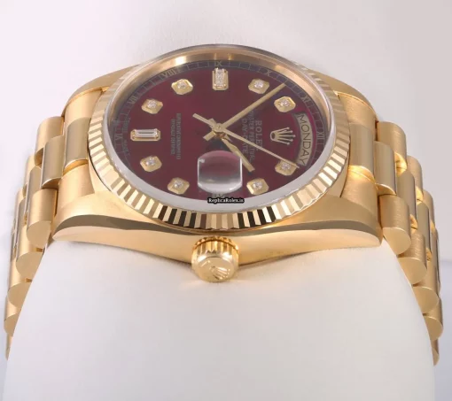 Incredible Fake Rolex Day-date 36 18038 Automatic Movement 36mm Yellow Gold Case Mens/unisex Watch - Image 4