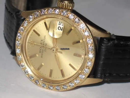 Best Copy Rolex Datejust Self Winding Automatic 26mm Yellow Gold Case Womens Watch