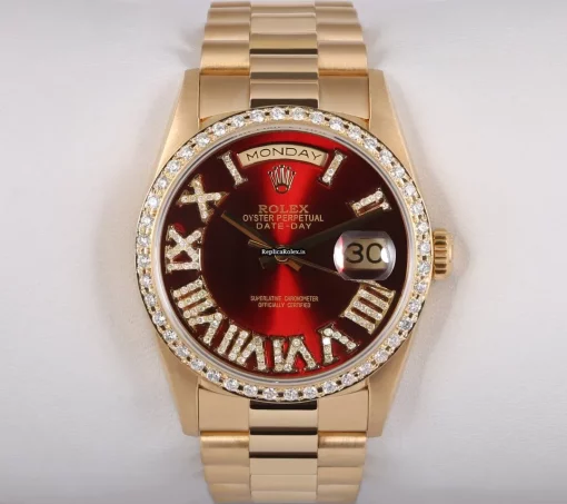 Beautiful Replica Rolex Day-date 36 18238 Automatic Movement 36mm Yellow Gold Case Mens/unisex Watch - Image 2