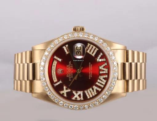 Beautiful Replica Rolex Day-date 36 18238 Automatic Movement 36mm Yellow Gold Case Mens/unisex Watch - Image 4