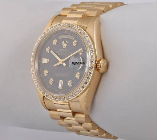 Inexpensive Replica Rolex Day-date 36 18038 Automatic Movement 36mm Yellow Gold Case Mens/unisex Watch - Image 2