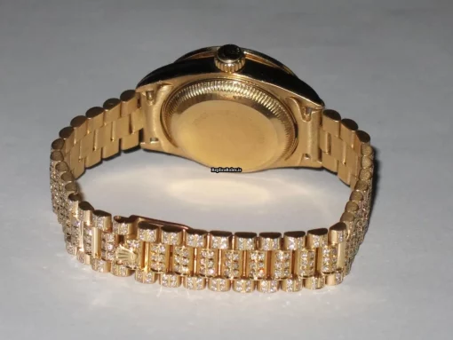 Fine Replica Rolex Datejust Self Winding Automatic 26mm Yellow Gold Case Womens Watch - Image 8