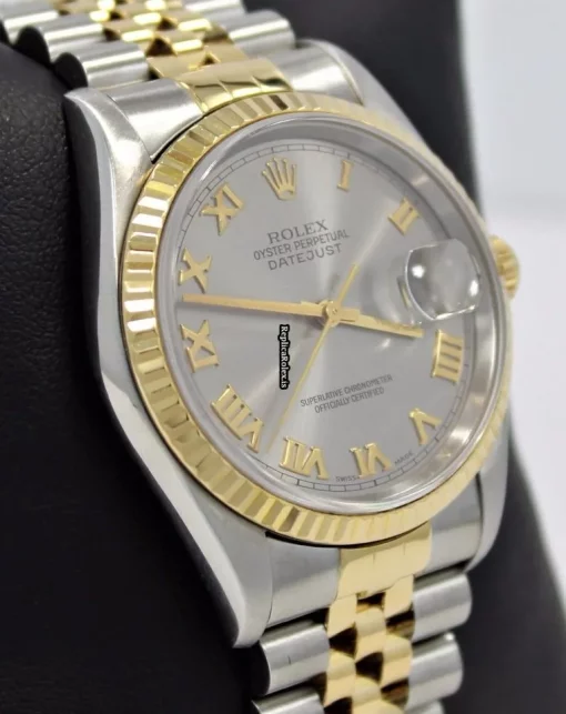 Luxury Fake Rolex Datejust 16233 Automatic Movement 36mm Steel Case Watch - Image 4