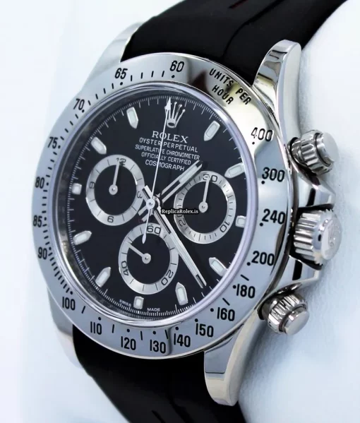 Discount Replica Rolex Daytona 116520 Caliber 4130 Automatic Movement 40mm Steel Case Mens/unisex Watch - Image 3
