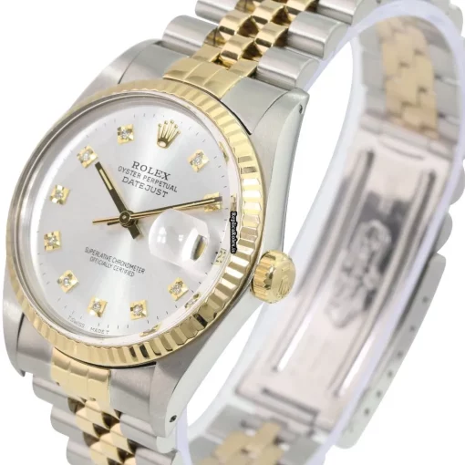 Well Made Replica Rolex Datejust 16233 Caliber 3135 Automatic Movement 36mm Gold/steel Case Mens/unisex Watch - Image 3