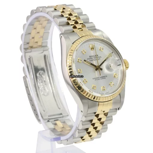 Well Made Replica Rolex Datejust 16233 Caliber 3135 Automatic Movement 36mm Gold/steel Case Mens/unisex Watch - Image 9