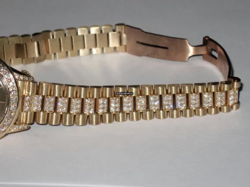 Good Fake Rolex Datejust Self Winding Automatic 26mm Yellow Gold Case Womens Watch - Image 4