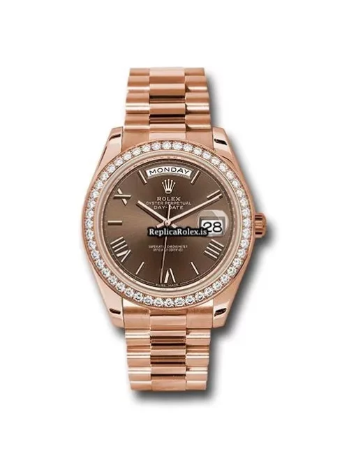 Incredible Replicas Rolex Day-date 40 228345 Automatic Movement 40mm Rose Gold Case Mens/unisex Watch