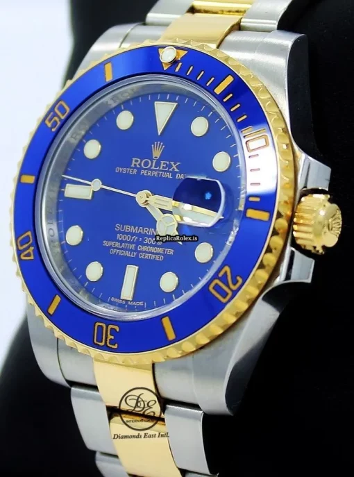 Incredible Replica Rolex Submariner Date 116613 Automatic Movement 40mm Gold/steel Case Watch - Image 2