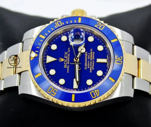 Incredible Replica Rolex Submariner Date 116613 Automatic Movement 40mm Gold/steel Case Watch - Image 5