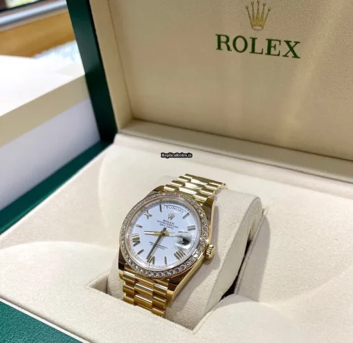 Quality Replica Rolex Day-date 40 228348rbr Caliber 3255 Automatic Movement 40x48mm Yellow Gold Case Mens/unisex Watch - Image 2