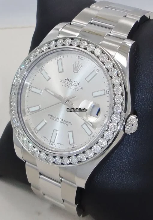 Fine Replica Rolex Datejust II 116300 Automatic Movement 41mm Steel Case Watch - Image 3