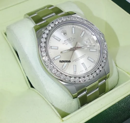 Fine Replica Rolex Datejust II 116300 Automatic Movement 41mm Steel Case Watch - Image 6