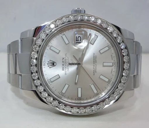 Fine Replica Rolex Datejust II 116300 Automatic Movement 41mm Steel Case Watch - Image 8