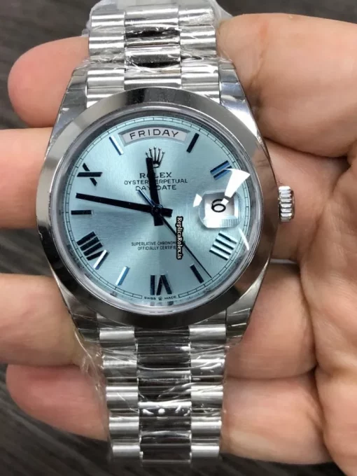 Exquisite Replica Rolex Day-date 40 228206 Caliber 3255 Automatic Movement 40x48mm Platinum Case Mens/unisex Watch