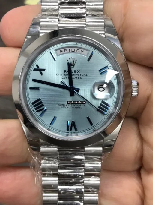 Exquisite Replica Rolex Day-date 40 228206 Caliber 3255 Automatic Movement 40x48mm Platinum Case Mens/unisex Watch - Image 2
