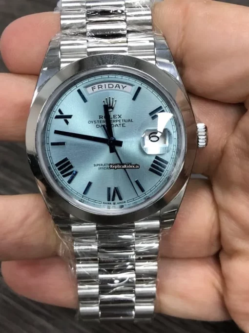 Exquisite Replica Rolex Day-date 40 228206 Caliber 3255 Automatic Movement 40x48mm Platinum Case Mens/unisex Watch - Image 3