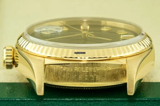 Wonderful Replica Rolex Day-date 36 18038 Caliber 3055 Automatic Movement 36mm Yellow Gold Case Mens/unisex Watch - Image 14