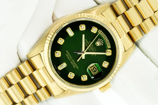 Wonderful Replica Rolex Day-date 36 18038 Caliber 3055 Automatic Movement 36mm Yellow Gold Case Mens/unisex Watch - Image 16