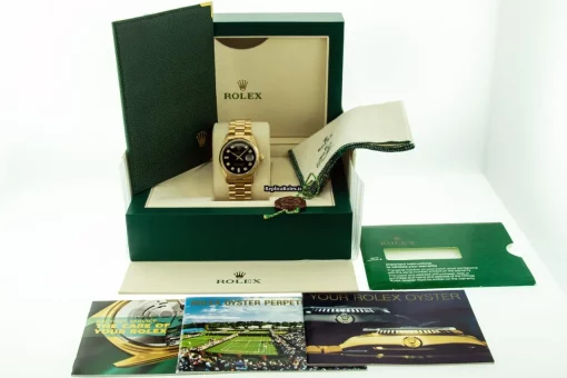 Wonderful Replica Rolex Day-date 36 18038 Caliber 3055 Automatic Movement 36mm Yellow Gold Case Mens/unisex Watch - Image 2