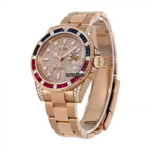 Mind-boggling Fake Rolex Gmt-master II 126755saru Automatic Movement 40mm Rose Gold Case Mens/unisex Watch - Image 2