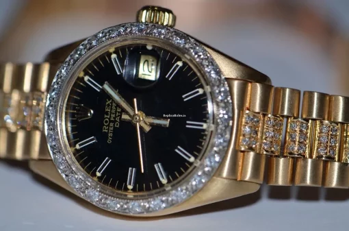 Fantastic Replica Rolex Datejust Self Winding Automatic 26mm Yellow Gold Case Womens Watch