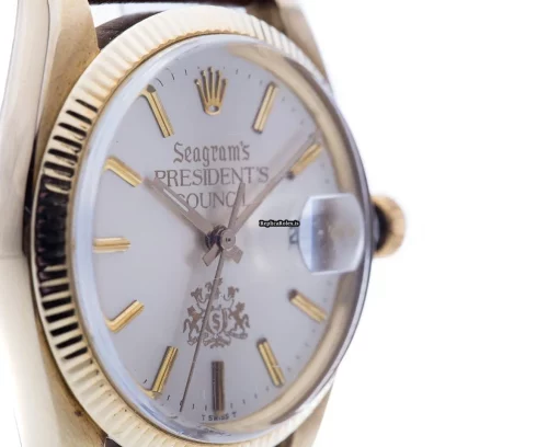 Pleasing Replica Rolex Oyster Perpetual Date 1503 Caliber 1570 Automatic Movement 34mm Yellow Gold Case Mens/unisex Watch - Image 2
