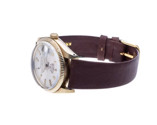 Pleasing Replica Rolex Oyster Perpetual Date 1503 Caliber 1570 Automatic Movement 34mm Yellow Gold Case Mens/unisex Watch - Image 5