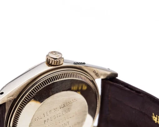 Pleasing Replica Rolex Oyster Perpetual Date 1503 Caliber 1570 Automatic Movement 34mm Yellow Gold Case Mens/unisex Watch - Image 7