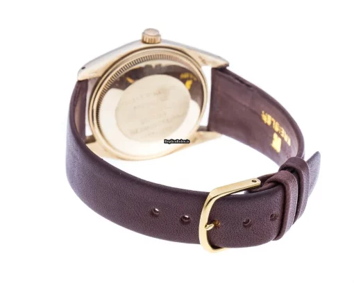 Pleasing Replica Rolex Oyster Perpetual Date 1503 Caliber 1570 Automatic Movement 34mm Yellow Gold Case Mens/unisex Watch - Image 8