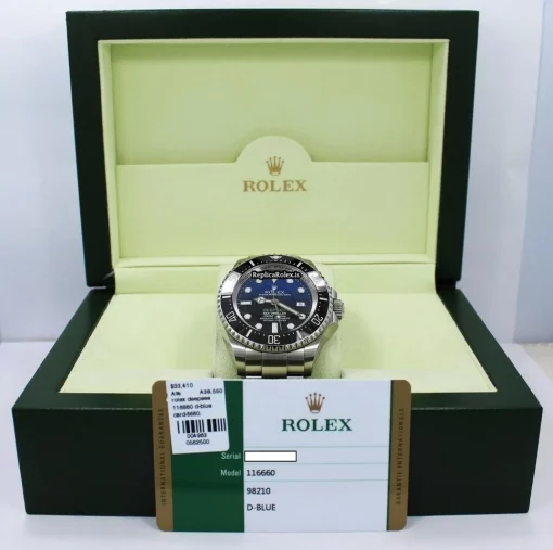 Attractive Fake Rolex Sea-dweller Deepsea 116660 Automatic Movement 44mm Steel Case Watch - Image 2