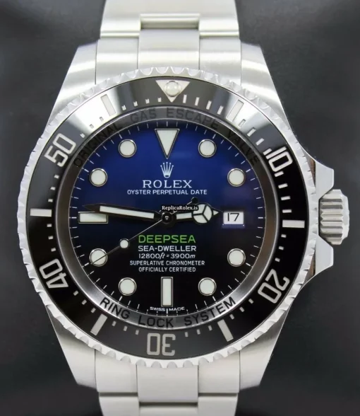 Attractive Fake Rolex Sea-dweller Deepsea 116660 Automatic Movement 44mm Steel Case Watch - Image 6