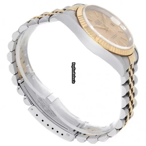 Luxury Replica Rolex Datejust 16233 Automatic Movement 36mm Gold/steel Case Mens/unisex Watch - Image 3