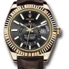 Appealing Copies Rolex Sky-dweller 326138 Caliber 9001 Automatic Movement 42mm Yellow Gold Case Mens/unisex Watch