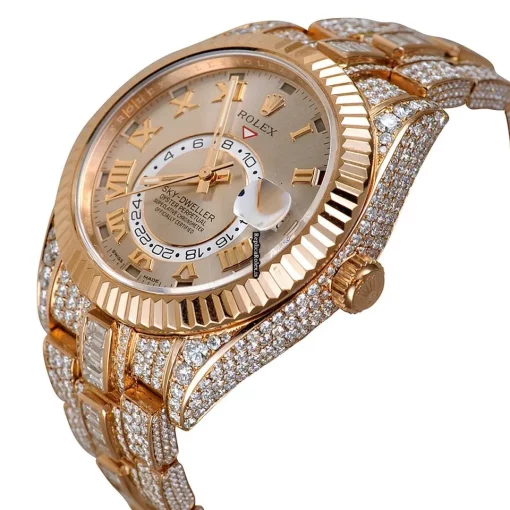 Swiss Replica Rolex Sky-dweller 326935 Caliber 9001 Automatic Movement 42mm Rose Gold Case Mens/unisex Watch - Image 2