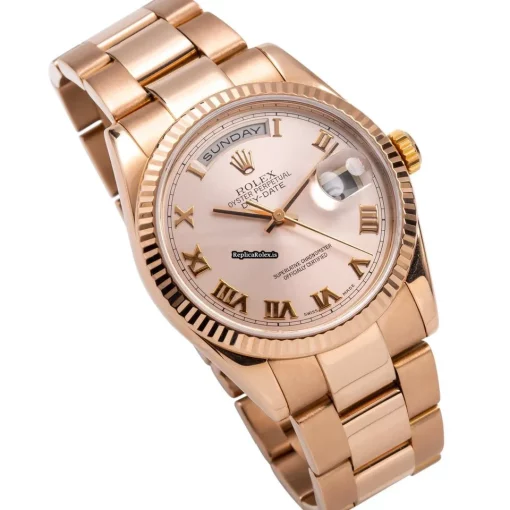 Incredible Replica Rolex Day-date 36 118235f Caliber 3155 Automatic Movement 36mm Rose Gold Case Mens/unisex Watch