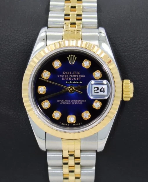 Great Replica Rolex Lady-datejust 69173 Automatic Movement 26x36mm Steel Case Watch - Image 7