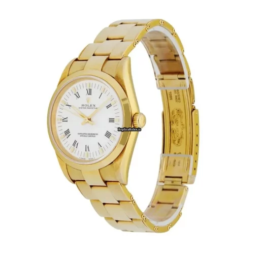 Wonderful Replica Rolex Oyster Perpetual 14208 Automatic Movement 34mm Yellow Gold Case Mens/unisex Watch - Image 2