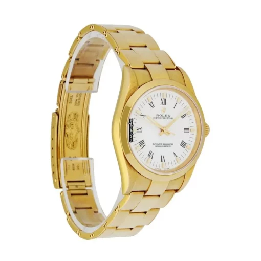 Wonderful Replica Rolex Oyster Perpetual 14208 Automatic Movement 34mm Yellow Gold Case Mens/unisex Watch - Image 3