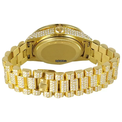 Fantastic Copy Rolex Day-date Self Winding Automatic 36mm Yellow Gold Case Mens/unisex Watch - Image 4