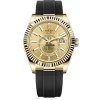 Incredible Copies Rolex Sky-dweller 326238 Automatic Movement 42mm Yellow Gold Case Mens/unisex Watch