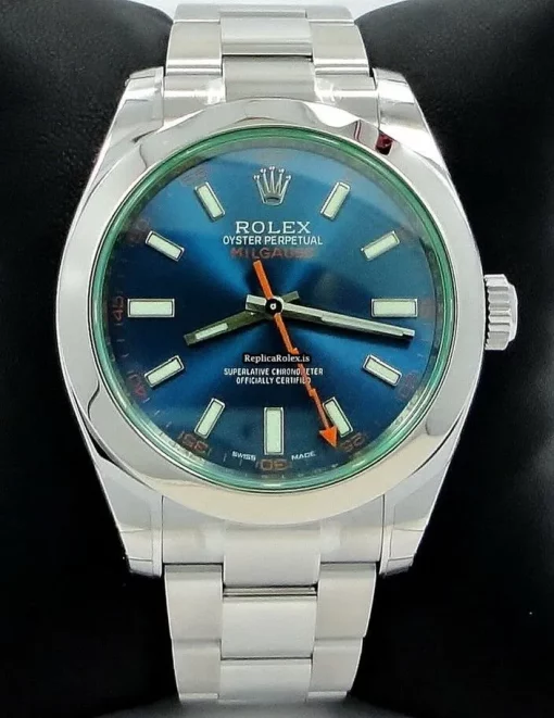 Superb Replica Rolex Milgauss 116400gv Automatic Movement 40mm Steel Case Watch - Image 3