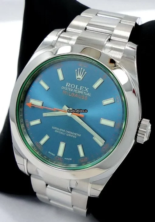Superb Replica Rolex Milgauss 116400gv Automatic Movement 40mm Steel Case Watch - Image 4