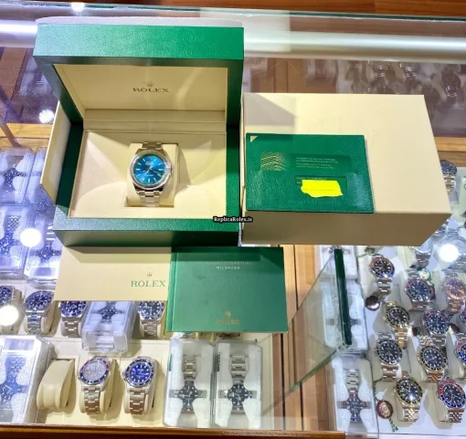 Superb Replica Rolex Milgauss 116400gv Automatic Movement 40mm Steel Case Watch - Image 5