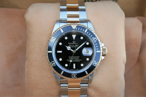 Luxury Replica Rolex Submariner Date 16613 Automatic Movement 40mm Gold/steel Case Mens/unisex Watch