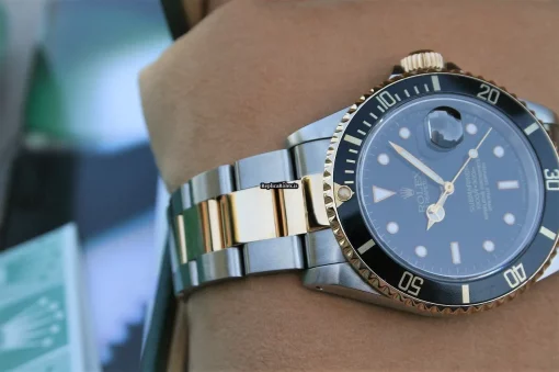 Luxury Replica Rolex Submariner Date 16613 Automatic Movement 40mm Gold/steel Case Mens/unisex Watch - Image 3