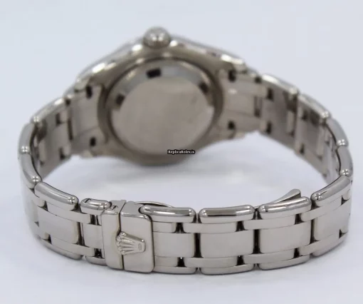 Appealing Fake Rolex Lady-datejust Pearlmaster 80319 Automatic Movement 29mm White Gold Case Womens Watch - Image 10