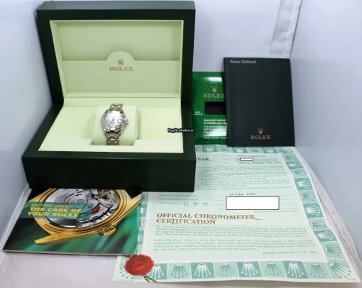 Appealing Fake Rolex Lady-datejust Pearlmaster 80319 Automatic Movement 29mm White Gold Case Womens Watch - Image 12